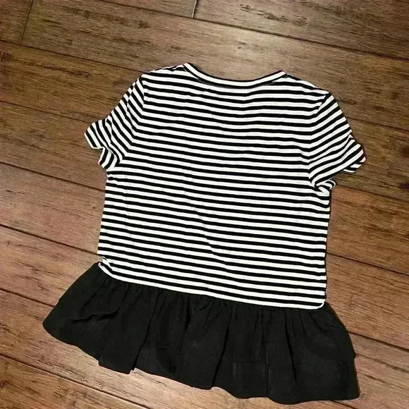 Kate Spade peplum Tshirt M - Picture 2 of 3